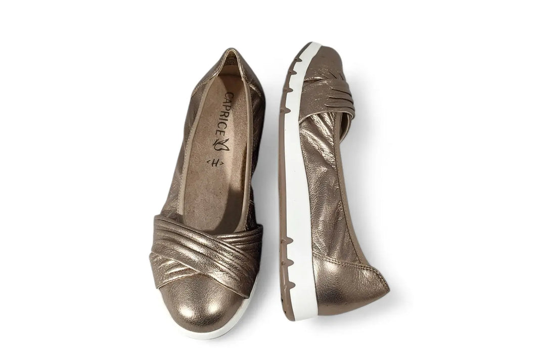Ballerina Caprice taupe metallic - art. 22118 Caprice