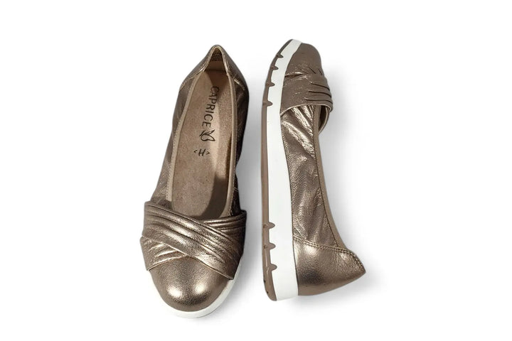 Ballerina Caprice taupe metallic - art. 22118 Caprice