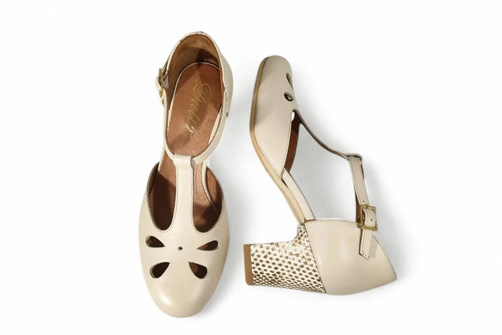 Decollete Dutto vaniglia art. 6603 Dutto