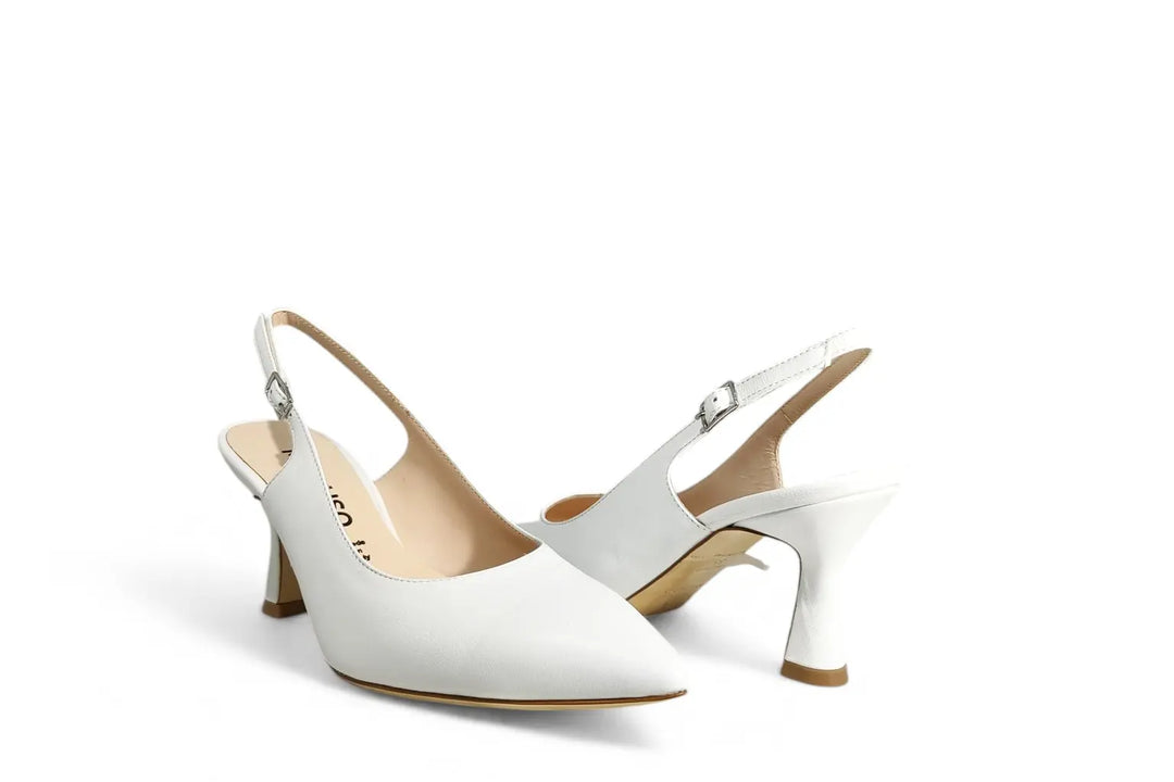 Slingback Melluso bianco - art. D165 Melluso