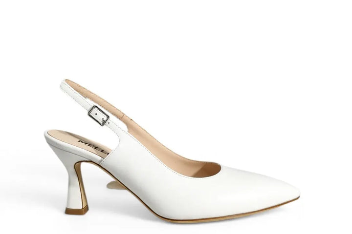 Slingback Melluso bianco - art. D165 Melluso