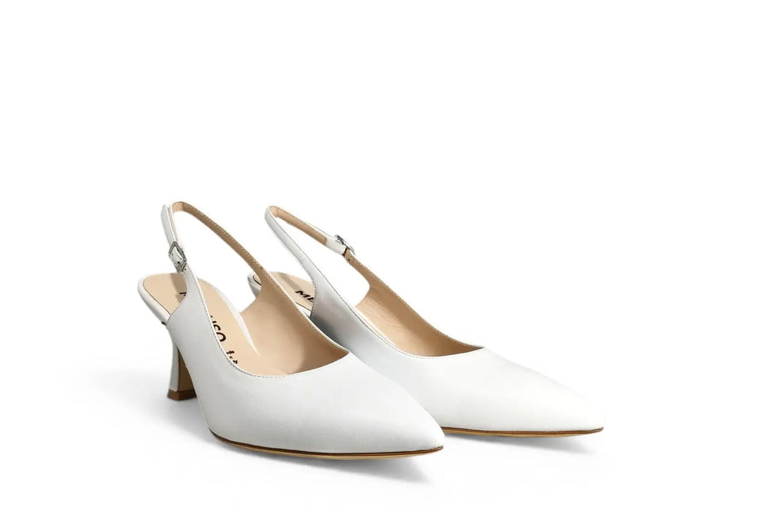 Slingback Melluso bianco - art. D165 Melluso