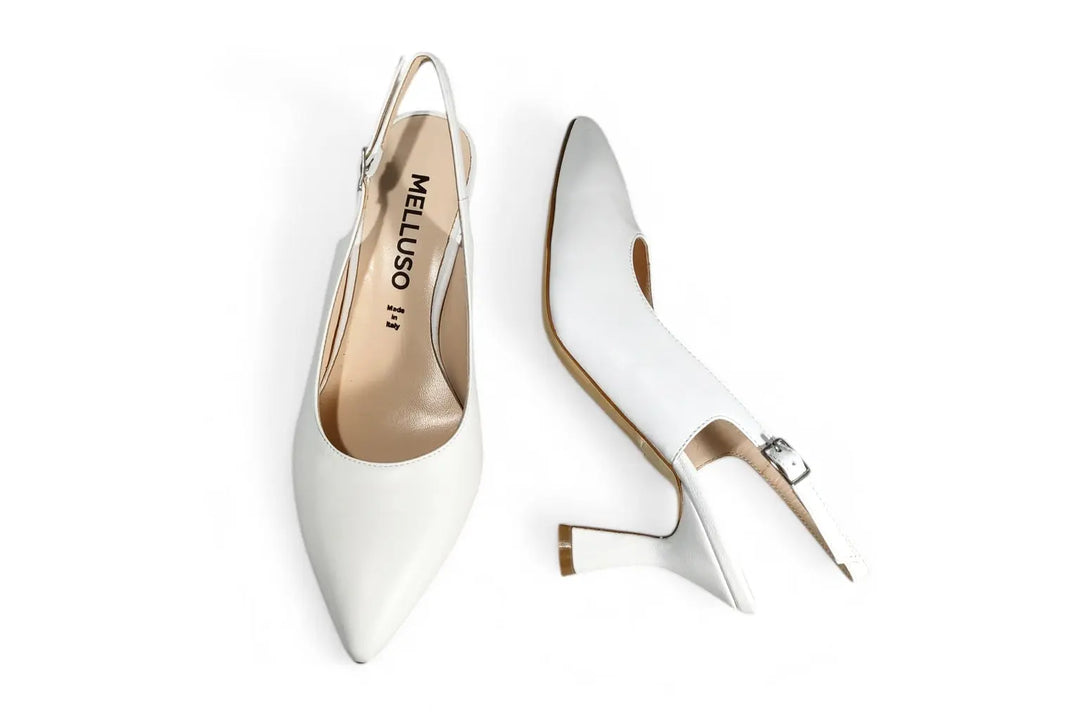 Slingback Melluso bianco - art. D165 Melluso