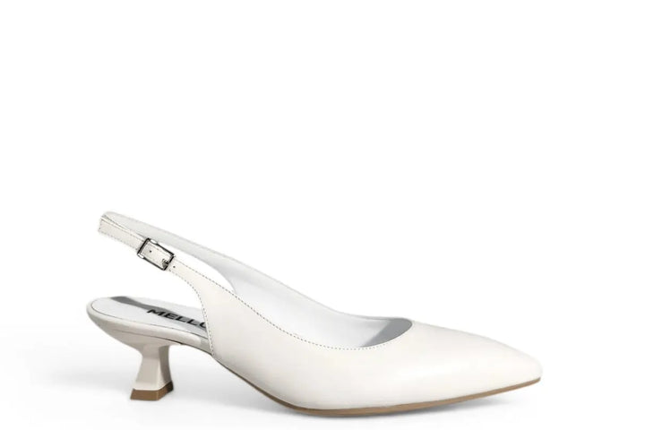 Slingback Melluso bianco - Art. D201 Melluso