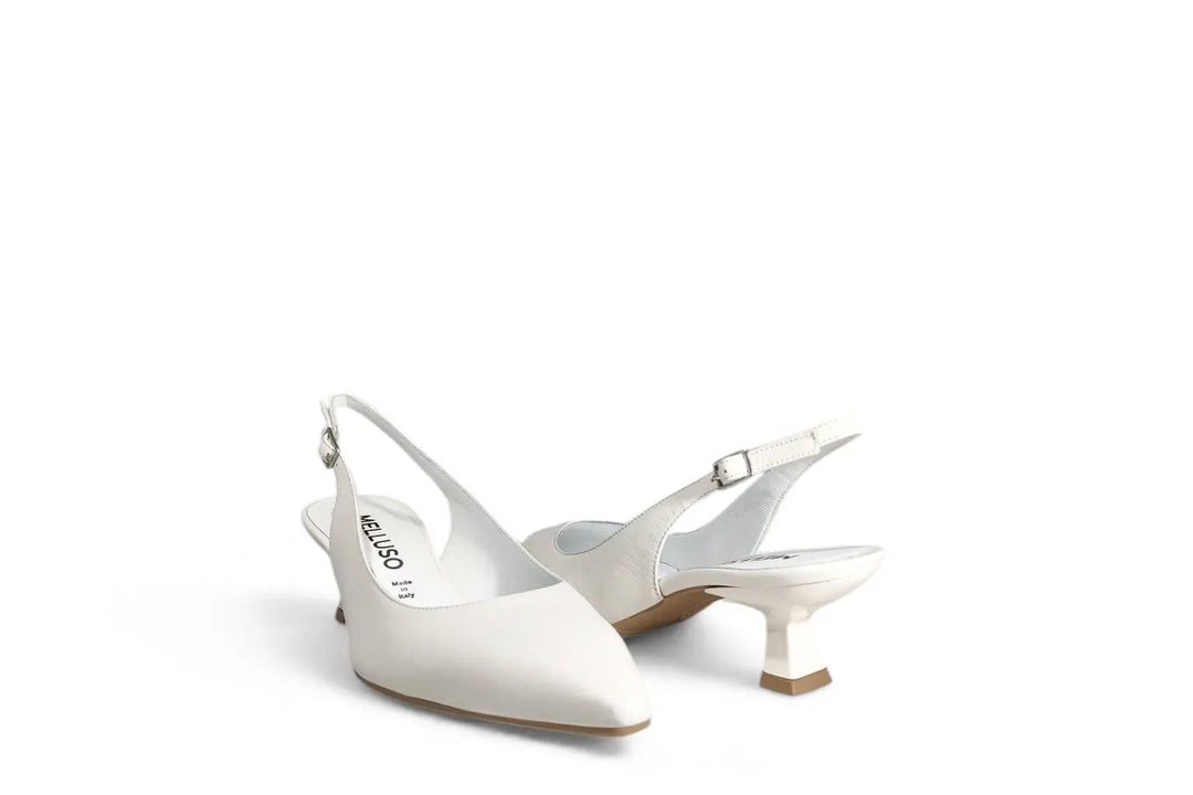 Slingback Melluso bianco - Art. D201 Melluso
