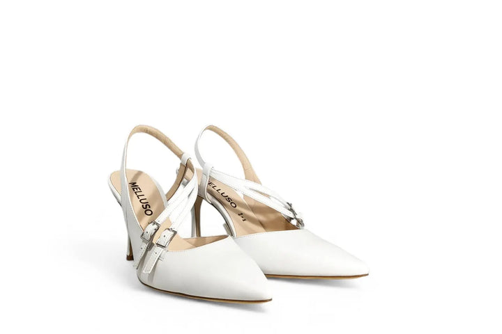 Slingback Melluso bianco - art. E1732 Melluso