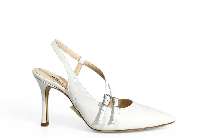 Slingback Melluso bianco - art. E1732 Melluso