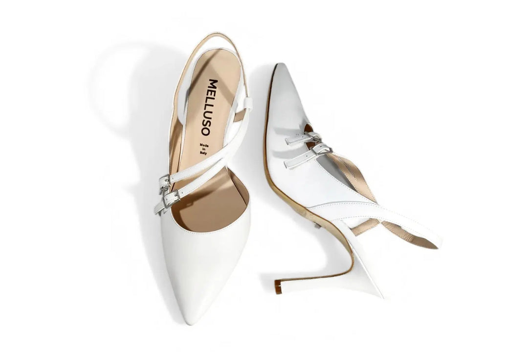 Slingback Melluso bianco - art. E1732 Melluso