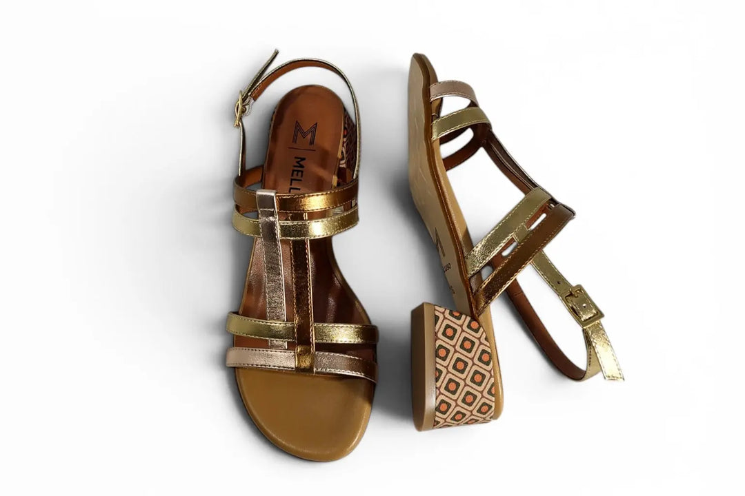 Sandalo Melluso oro - art. K35578 Melluso