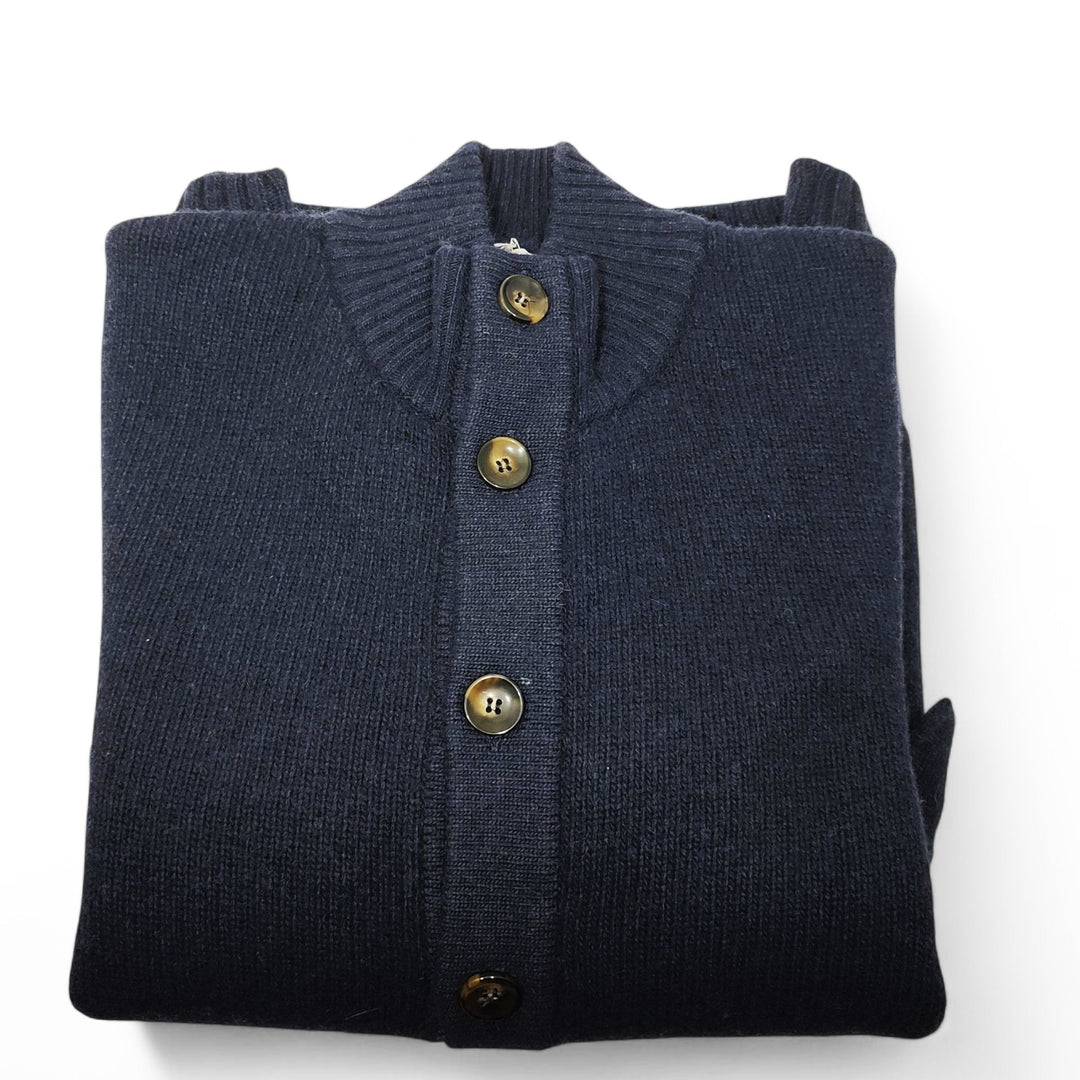 Rodrigo cardigan bottoni blu - Dutto calzature