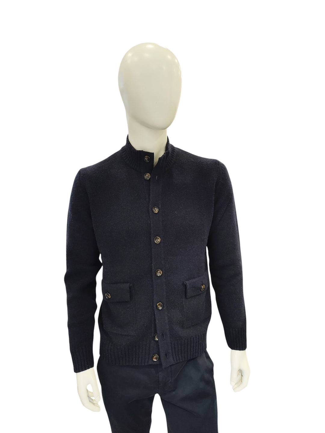 Rodrigo cardigan bottoni blu - Dutto calzature