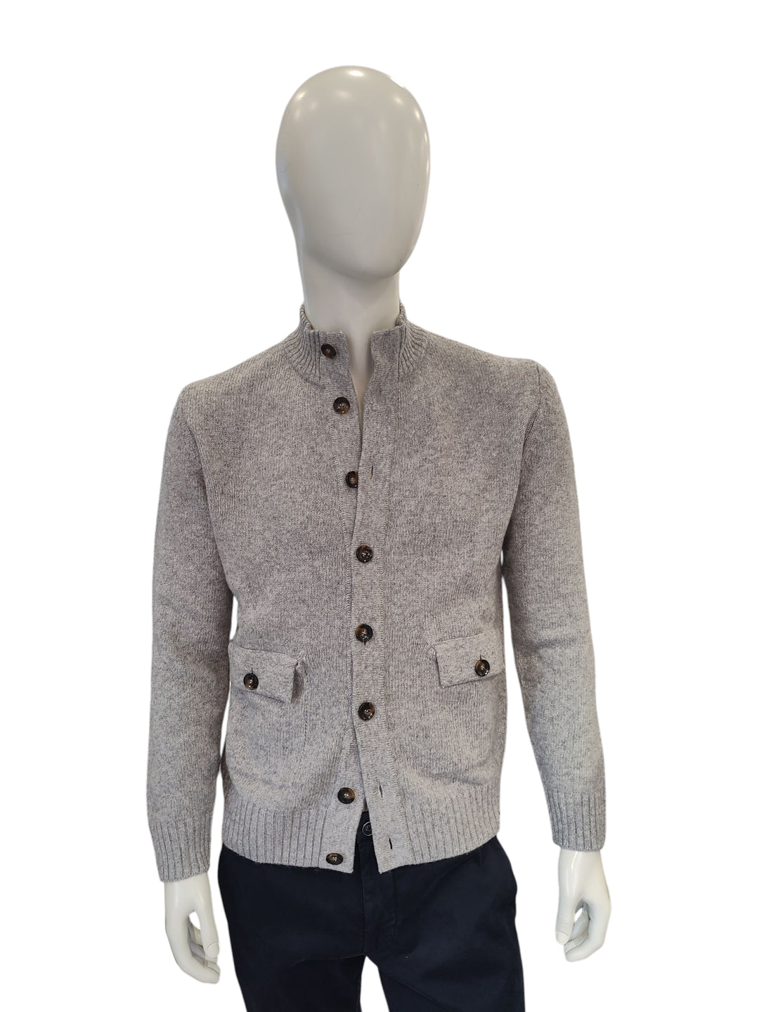 Rodrigo cardigan bottoni grigio - Dutto calzature
